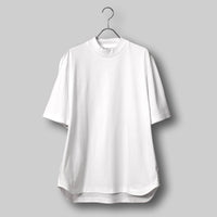Albini T Smooth Mock Neck Relax #WHITE