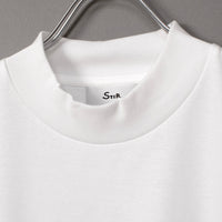 Albini T Smooth Mock Neck Relax #WHITE