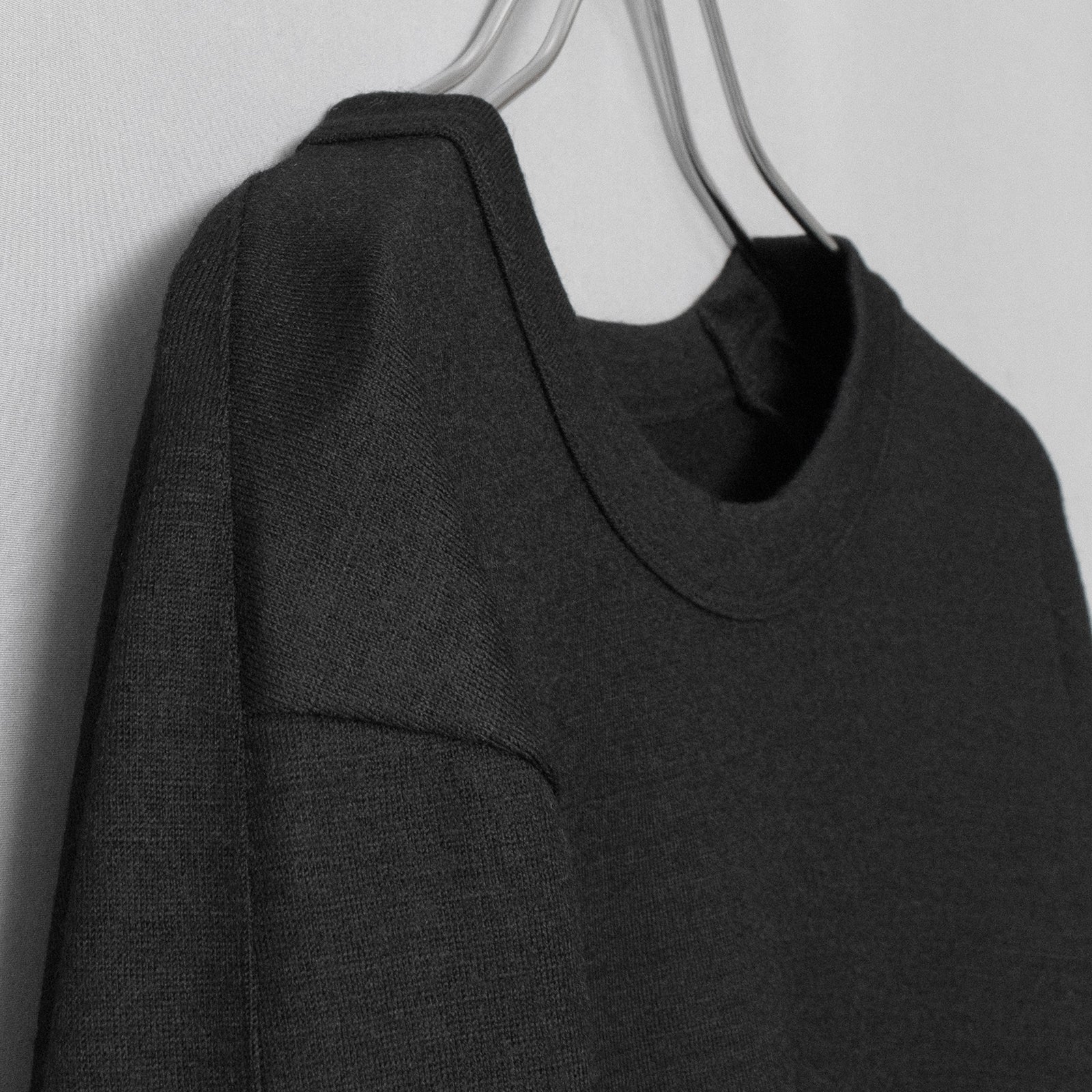タイディドレスウールセーター / Tidy Dress Wool Sweater #BLACK