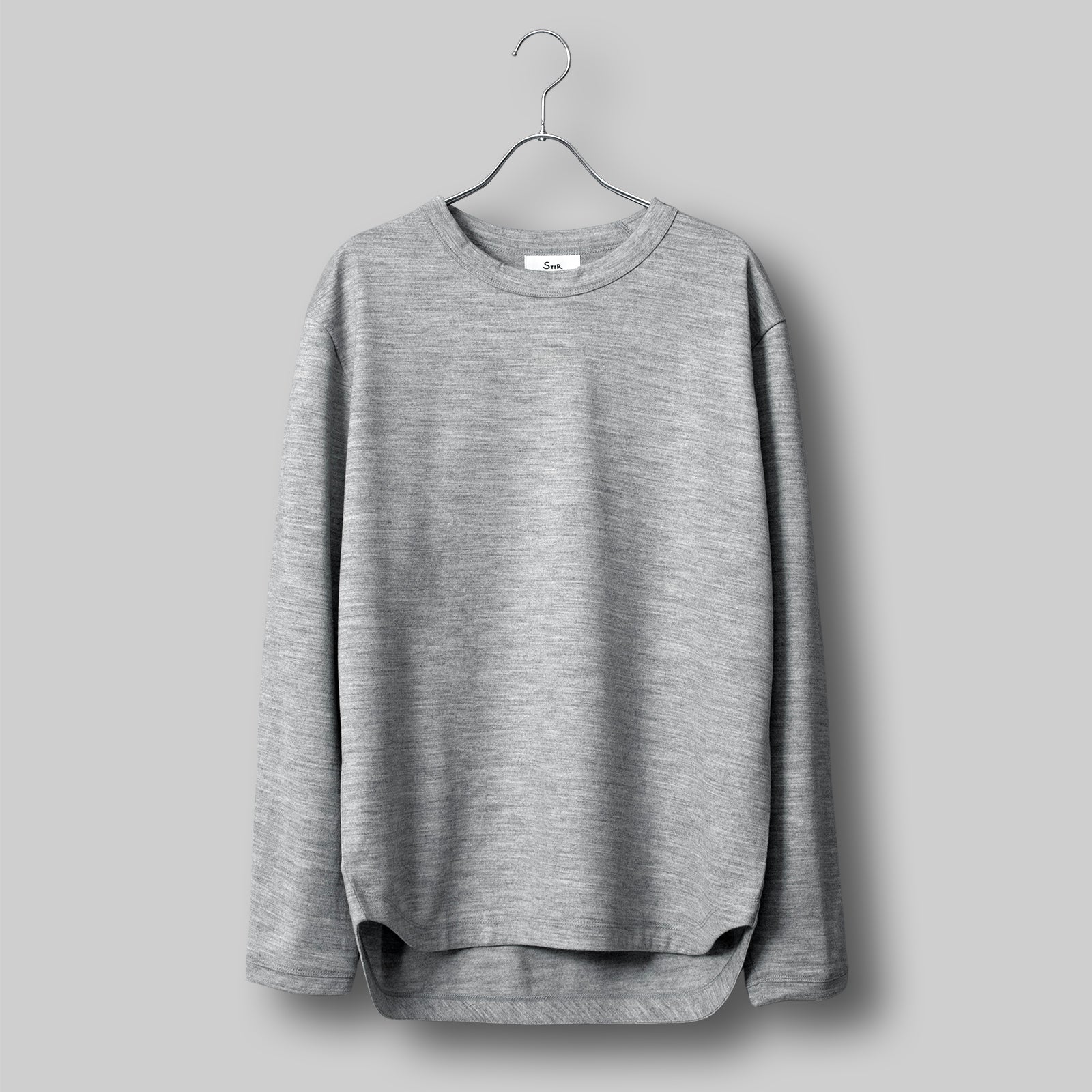 タイディドレスウールセーター / Tidy Dress Wool Sweater #HEATHER GREY