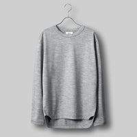 タイディドレスウールセーター / Tidy Dress Wool Sweater #HEATHER GREY
