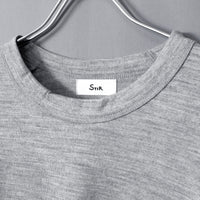 タイディドレスウールセーター / Tidy Dress Wool Sweater #HEATHER GREY