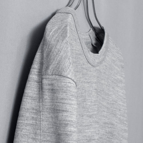 Tidy Dress Wool Sweater #HEATHER GREY