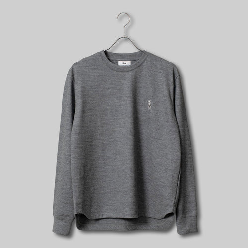 New Huma Dress Wool Sweater classic #DEEP GREY