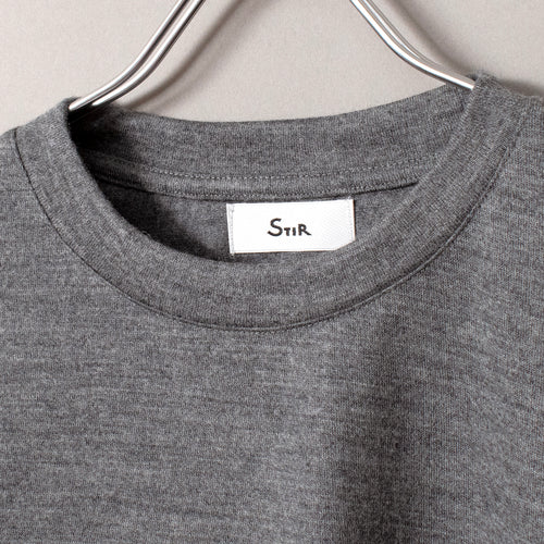 New Huma Dress Wool Sweater classic #DEEP GREY