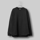 ユージュアルドレススウェットシャツ / Usual Dress Sweatshirt #BLACK