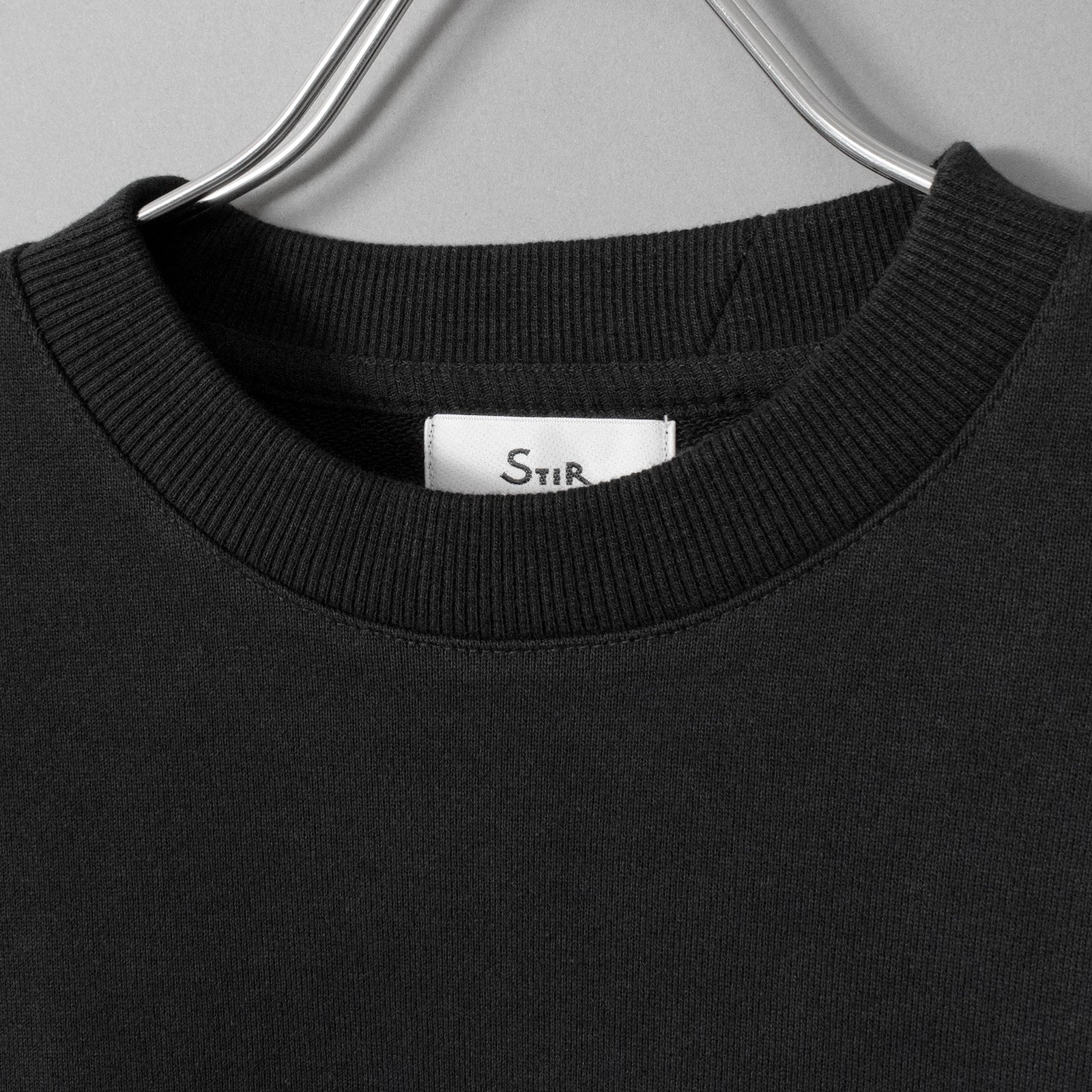 ユージュアルドレススウェットシャツ / Usual Dress Sweatshirt #BLACK
