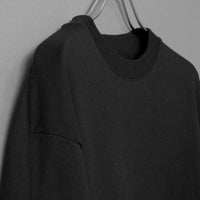 ユージュアルドレススウェットシャツ / Usual Dress Sweatshirt #BLACK