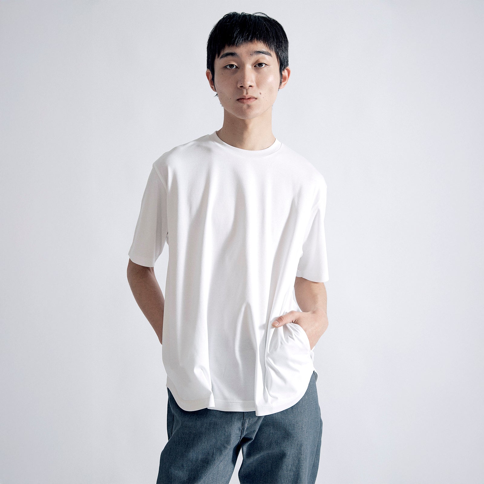 アルビニT スムース クラシック / Albini T Smooth Classic #WHITE