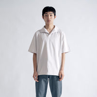 Oblong Collar Dress T Relax #LIGHT GREY