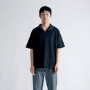 Oblong Collar Dress T Relax #BLACK