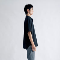 Oblong Collar Dress T Relax #BLACK