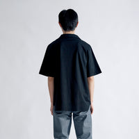 Oblong Collar Dress T Relax #BLACK