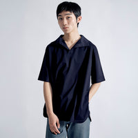 Oblong Collar Dress T Relax #NAVY