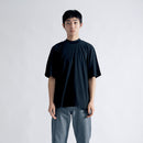 Albini T Smooth Mock Neck Relax #BLACK