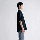 Albini T Smooth Mock Neck Relax #BLACK