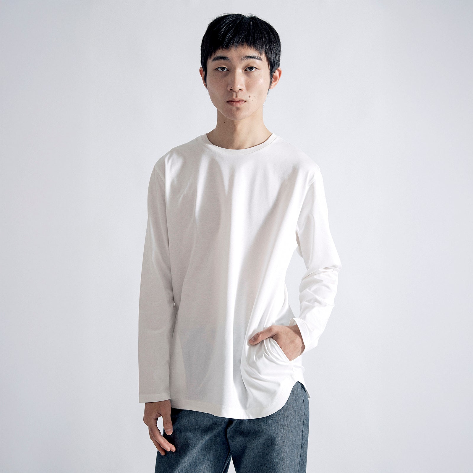 ユースフルドレスT ロングスリーブ / Useful Dress T LS #WHITE