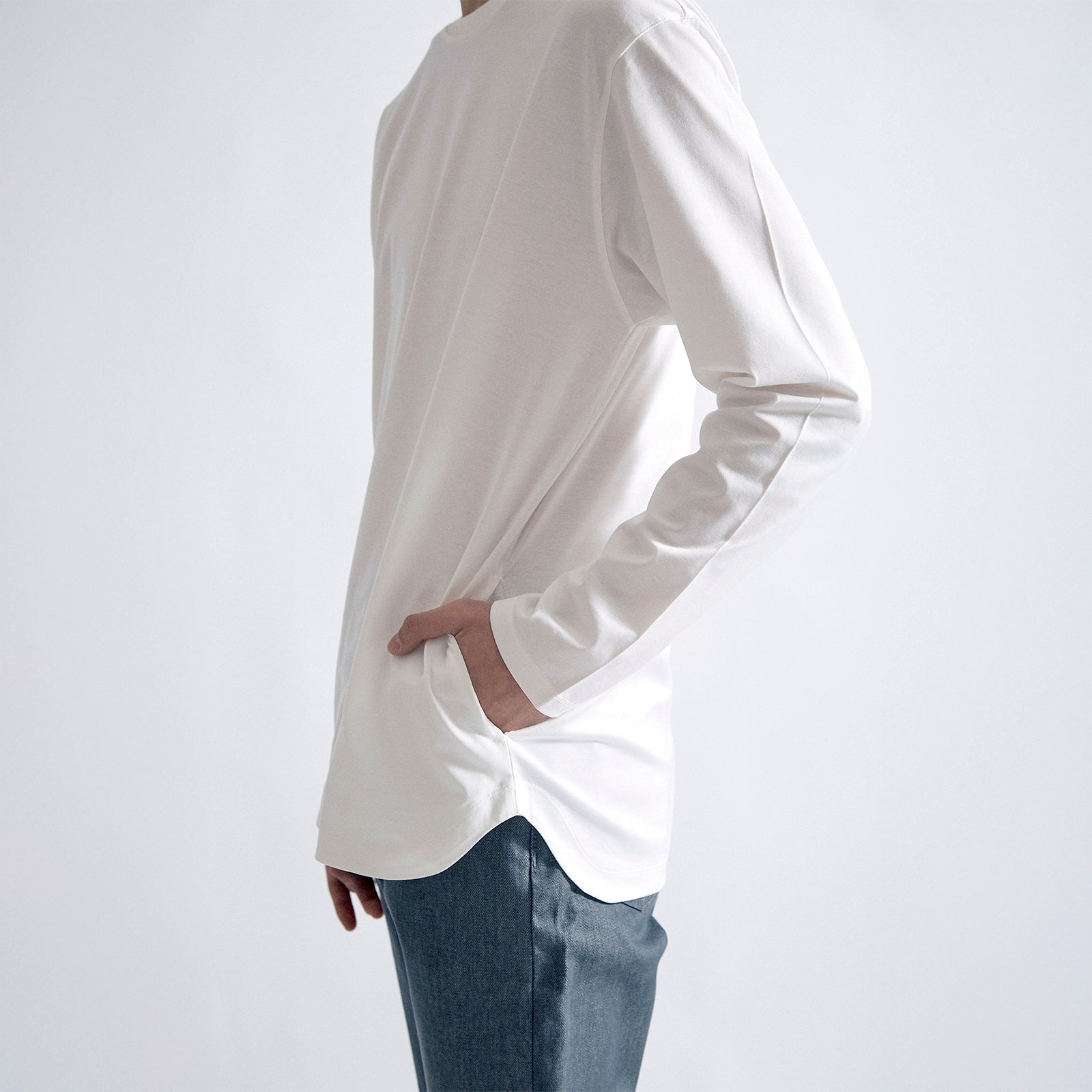 ユースフルドレスT ロングスリーブ / Useful Dress T LS #WHITE