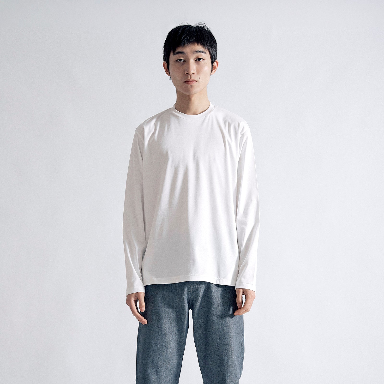 アルビニT スムース ロングスリーブ クラシック / Albini T Smooth LS Classic #WHITE (NEW)