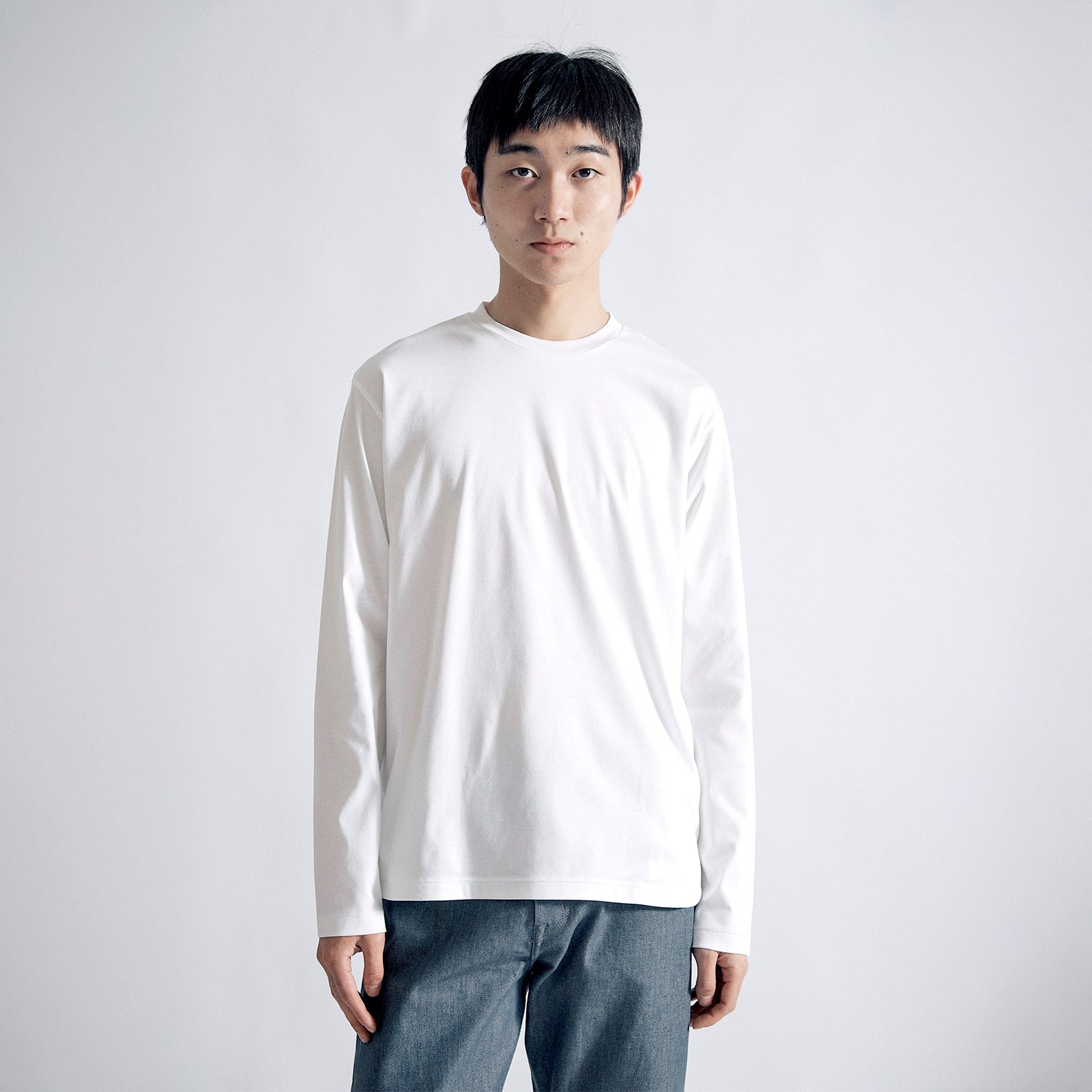 アルビニT スムース ロングスリーブ クラシック / Albini T Smooth LS Classic #WHITE (NEW)