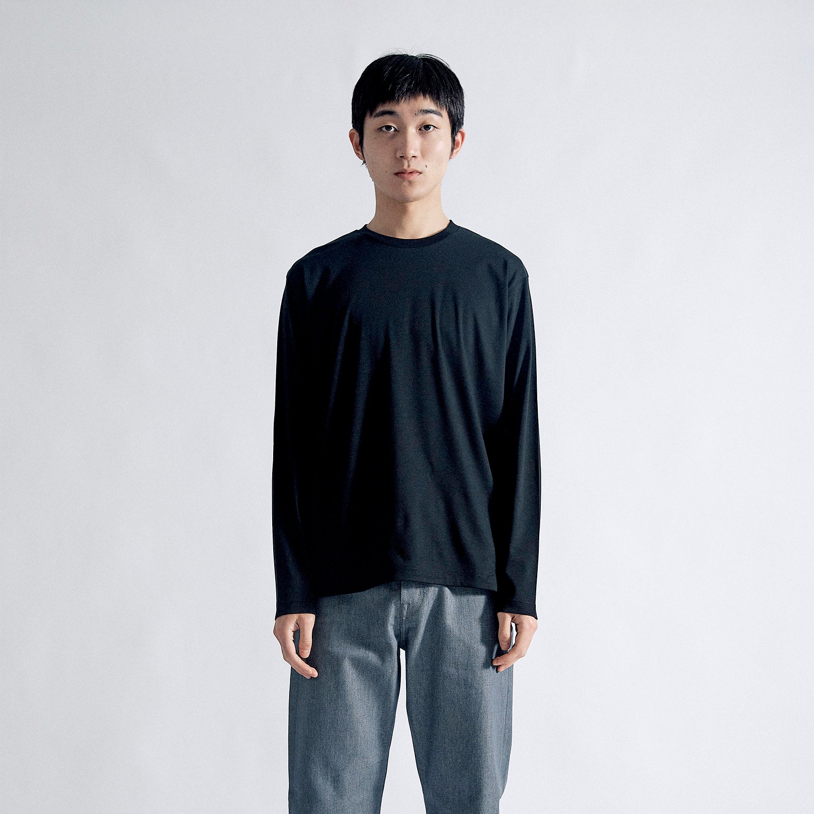 アルビニT スムース ロングスリーブ クラシック / Albini T Smooth LS Classic #BLACK (NEW)