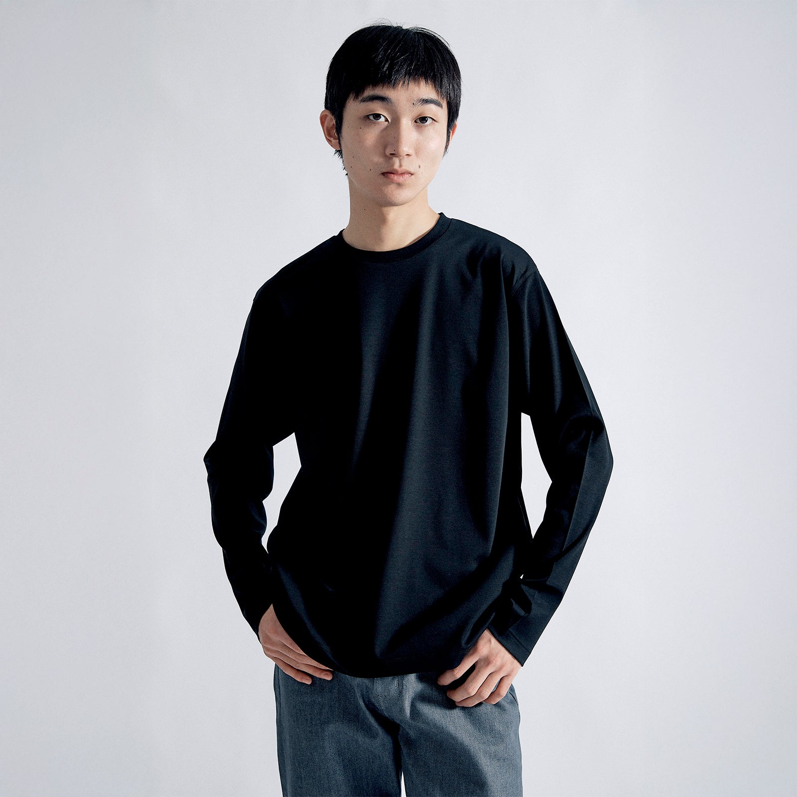 アルビニT スムース ロングスリーブ クラシック / Albini T Smooth LS Classic #BLACK (NEW)