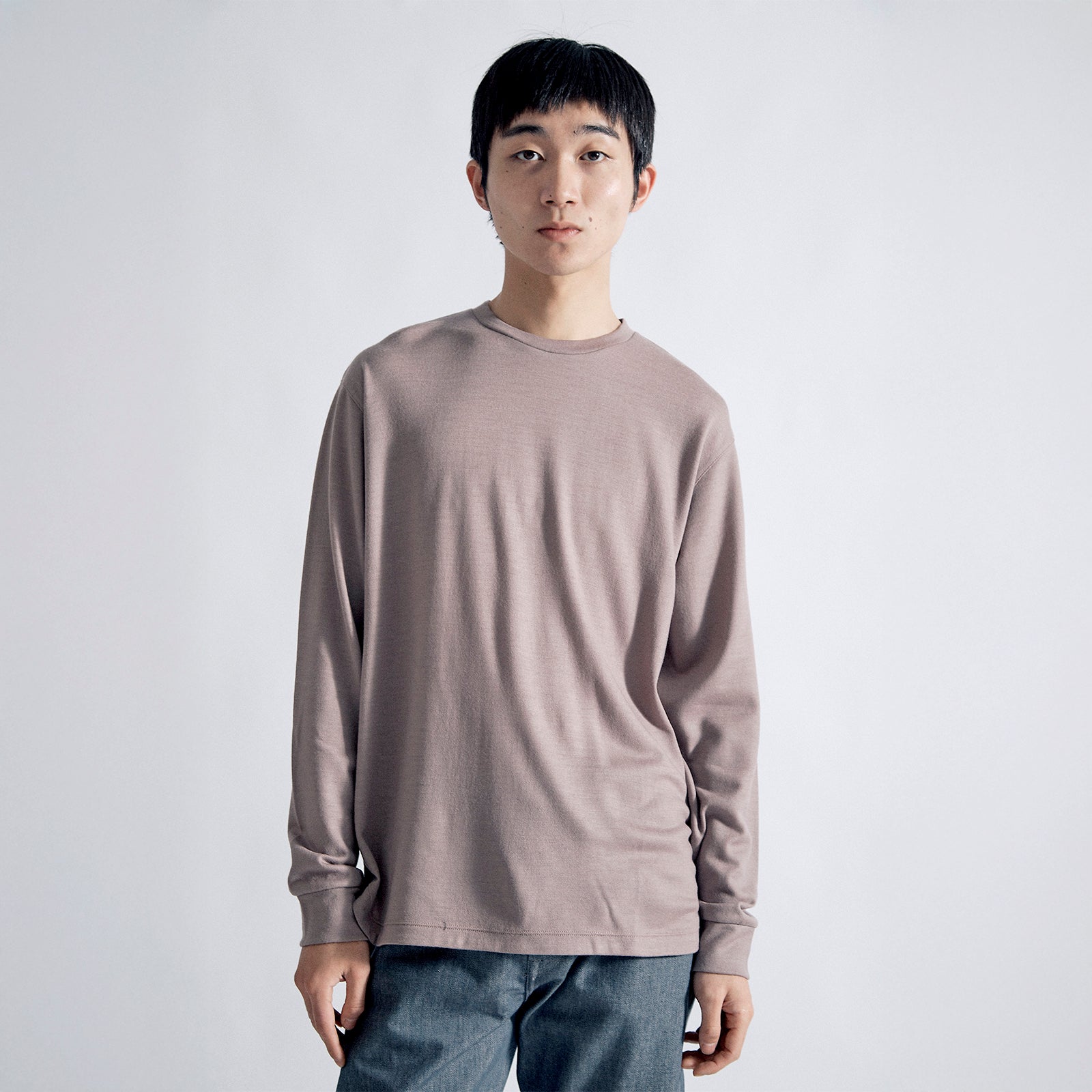 アーバンドレスウールセーター クラシック / Urban Dress Wool Sweater Classic #PINK GREIGE