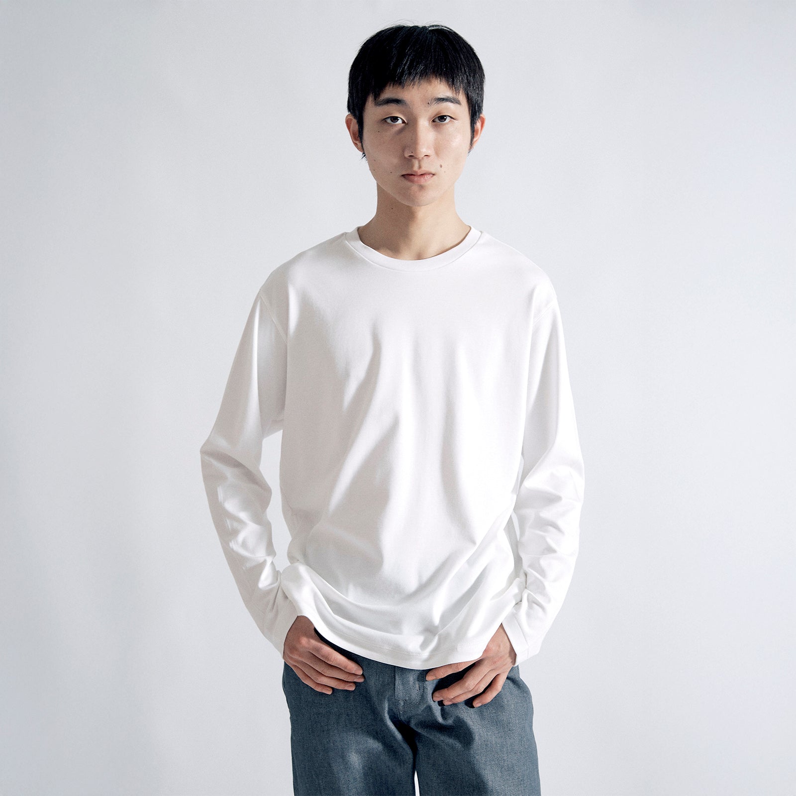 エスペシャリィドレスT ロングスリーブ クラシック / Especially Dress T LS Classic #WHITE