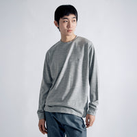 ヒューマドレスウールセーター クラシック / Huma Dress Wool Sweater Classic #HEATHER GREY