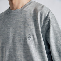 ヒューマドレスウールセーター クラシック / Huma Dress Wool Sweater Classic #HEATHER GREY