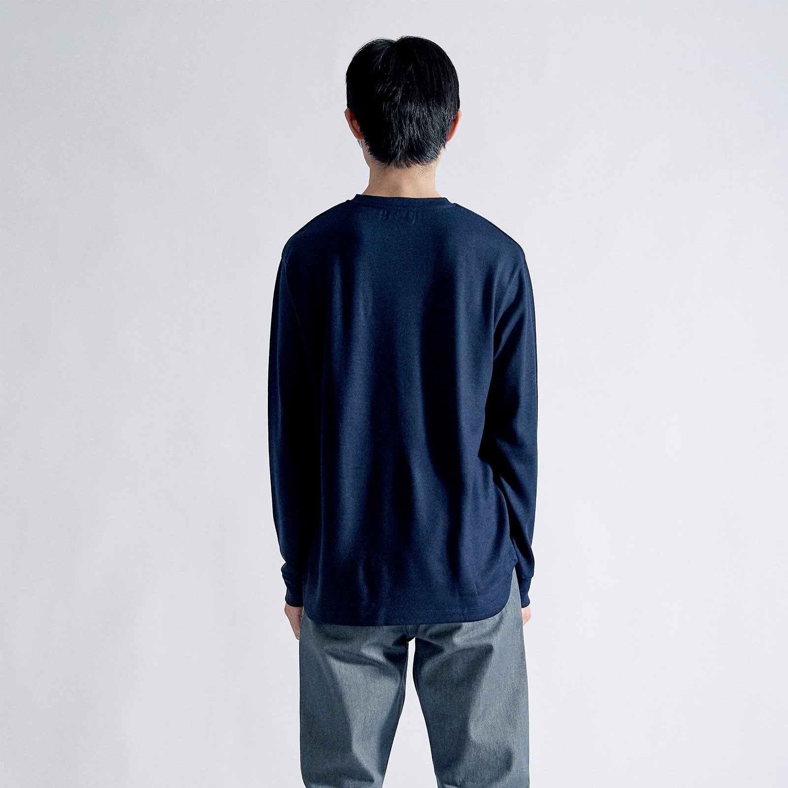ヒューマドレスウールセーター クラシック / Huma Dress Wool Sweater Classic #NAVY