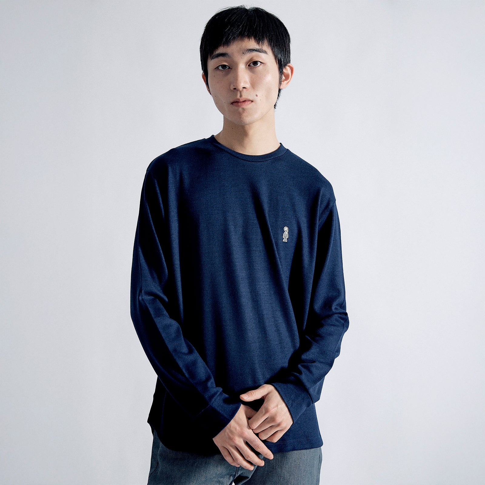 ヒューマドレスウールセーター クラシック / Huma Dress Wool Sweater Classic #NAVY