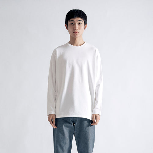 Comfort Dress T L/S Relax #WHITE