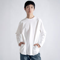 コンフォートドレスT ロングスリーブ リラックス / Comfort Dress T LS Relax #WHITE