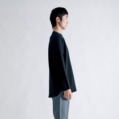 Comfort Dress T L/S Relax #BLACK