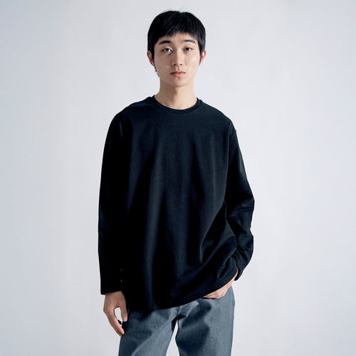 Comfort Dress T L/S Relax #BLACK