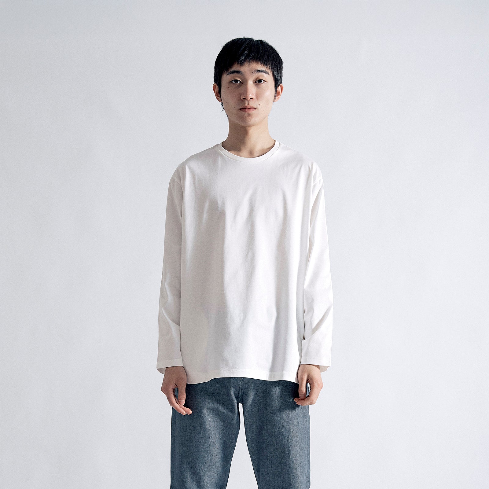ユースフルドレスT ロングスリーブ リラックス / Useful Dress T LS Relax #WHITE