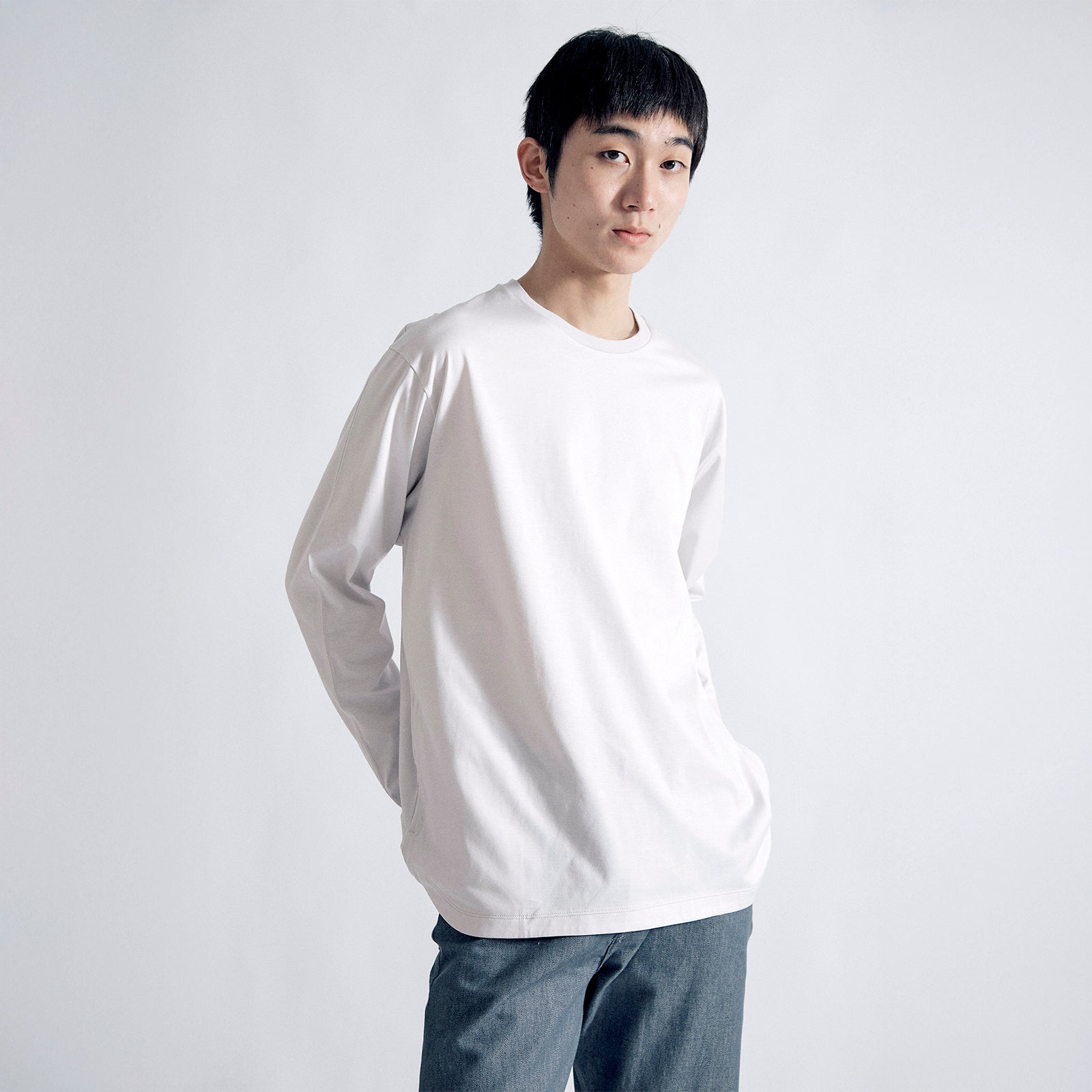 ユースフルドレスT ロングスリーブ リラックス / Useful Dress T LS Relax #LIGHT GREY