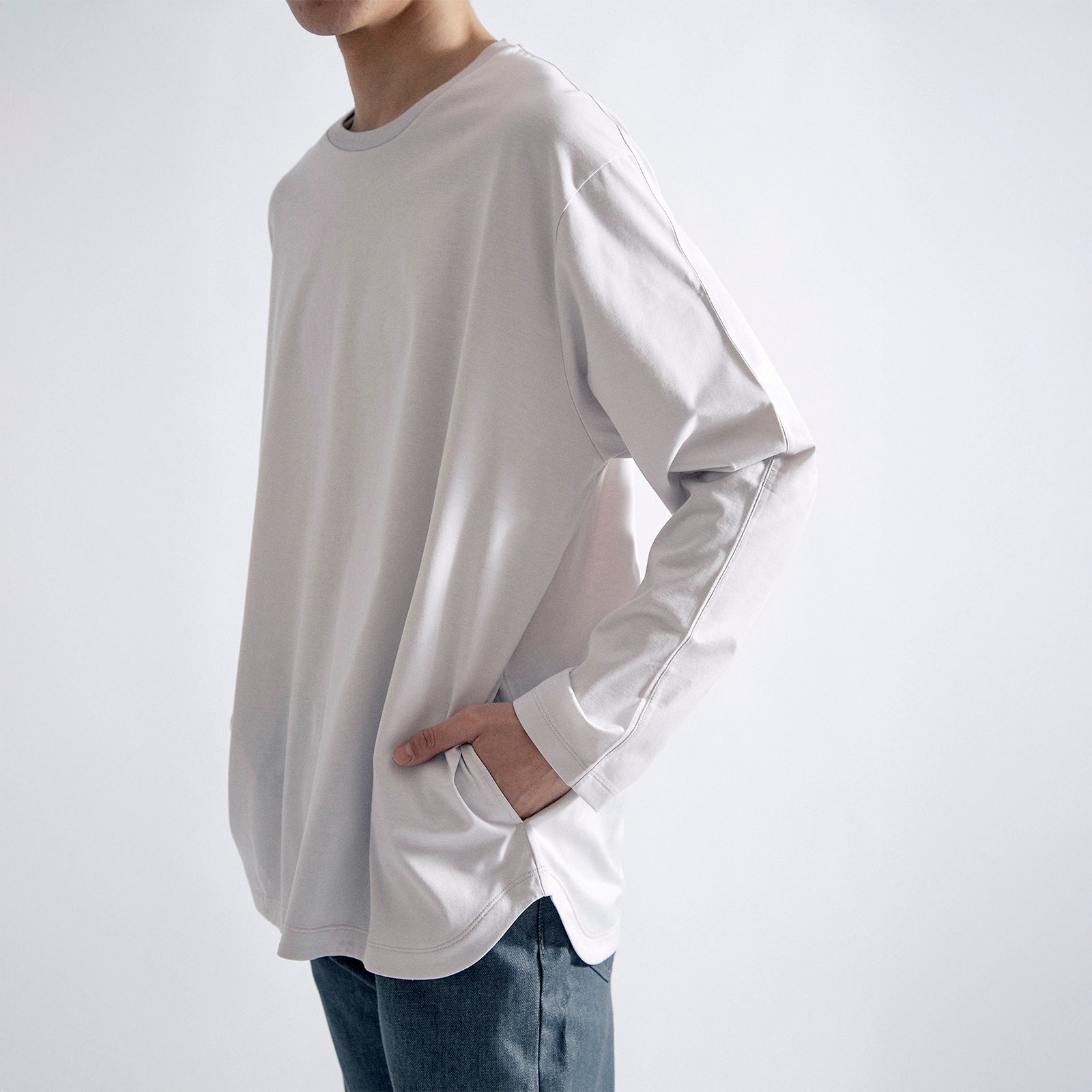 ユースフルドレスT ロングスリーブ リラックス / Useful Dress T LS Relax #LIGHT GREY