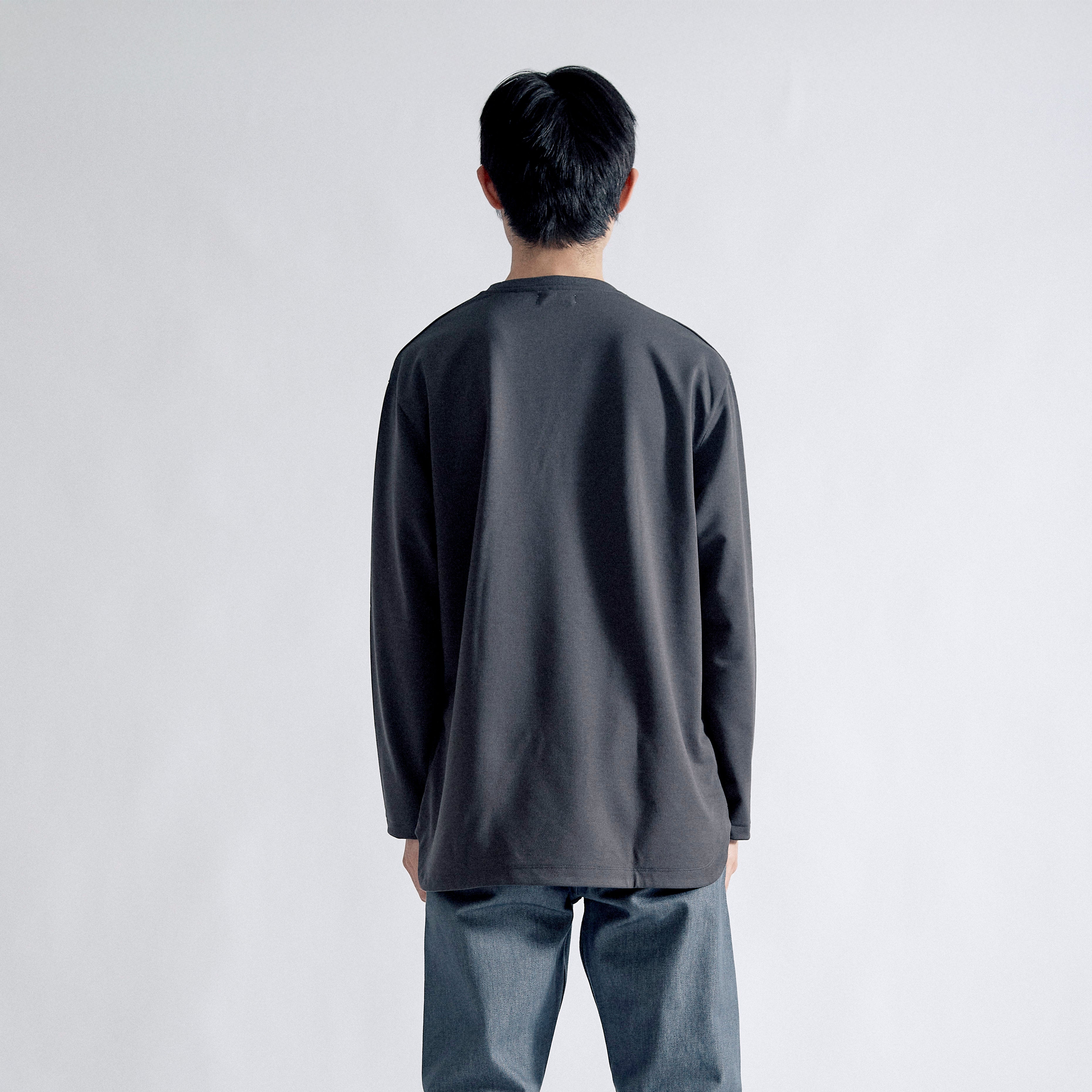 Refresh Dress T L/S Relaxed #CHARCOAL