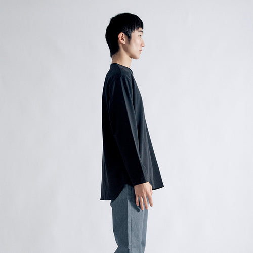 リフレッシュドレスT ロングスリーブ リラックス #BLACK