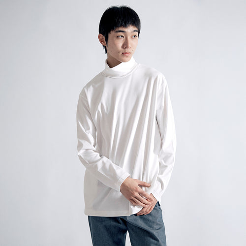 Urban Dress T L/S Turtle Neck Relax #WHITE