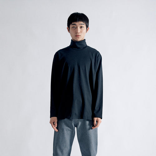 Urban Dress T L/S Turtle Neck Relax #BLACK