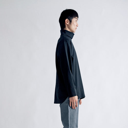 Urban Dress T L/S Turtle Neck Relax #BLACK