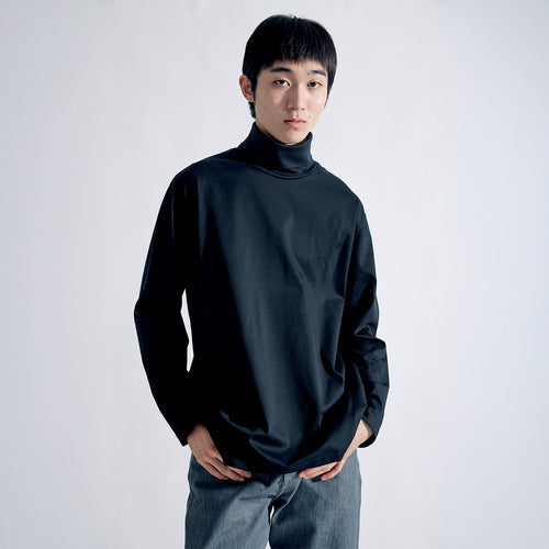 Urban Dress T L/S Turtle Neck Relax #BLACK