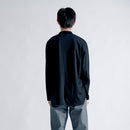 Albini T Smooth L/S Mock Neck Relax #BLACK