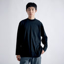 Albini T Smooth L/S Mock Neck Relax #BLACK
