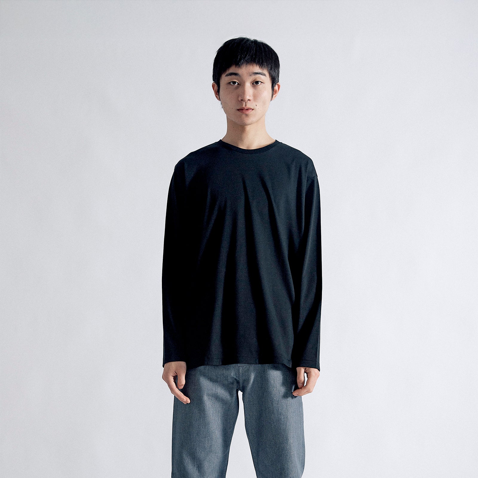 アルビニT スムース ロングスリーブ リラックス / Albini T Smooth LS Relax #BLACK (NEW)