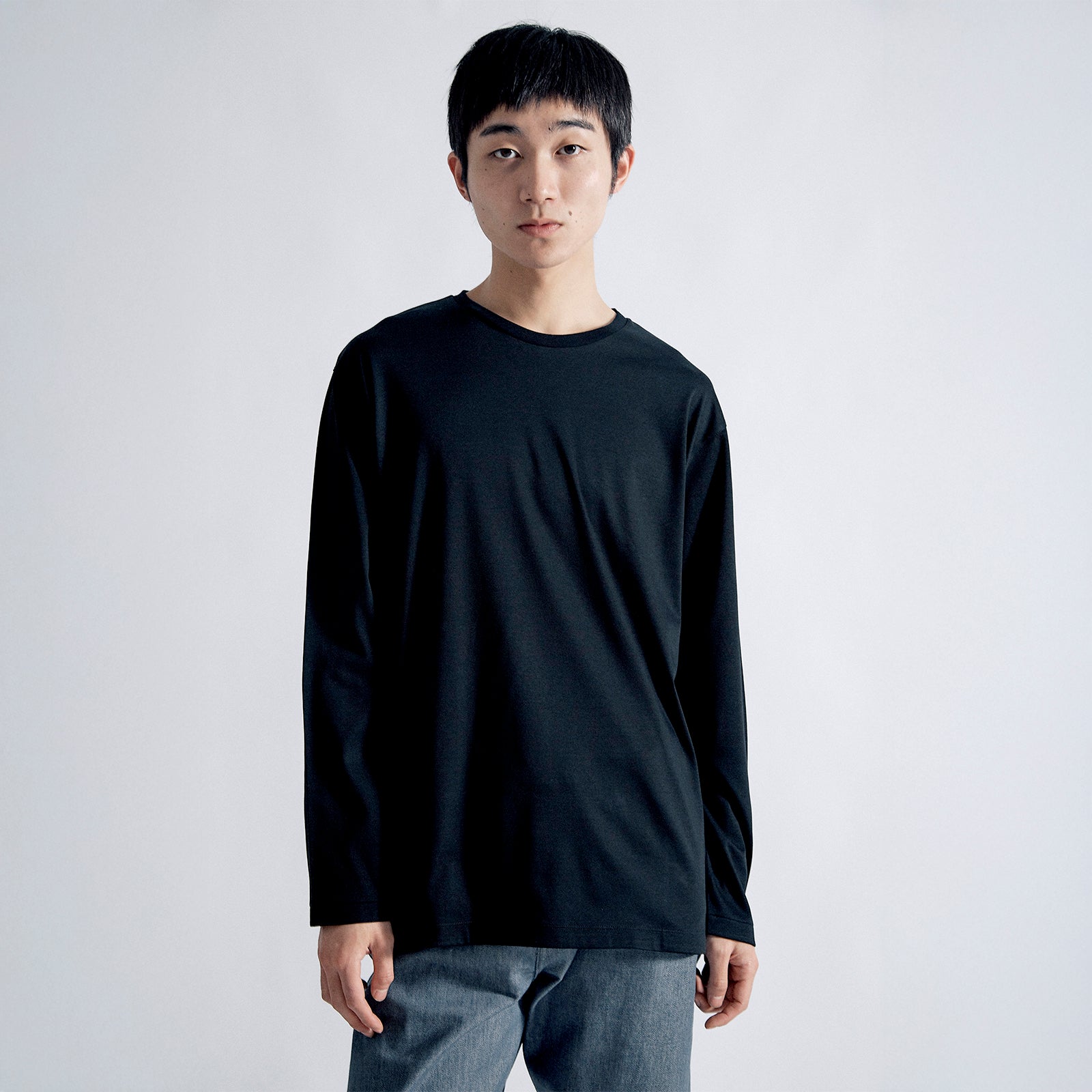 アルビニT スムース ロングスリーブ リラックス / Albini T Smooth LS Relax #BLACK (NEW)
