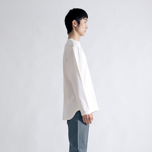 エスペシャリィドレスT ロングスリーブ リラックス #WHITE